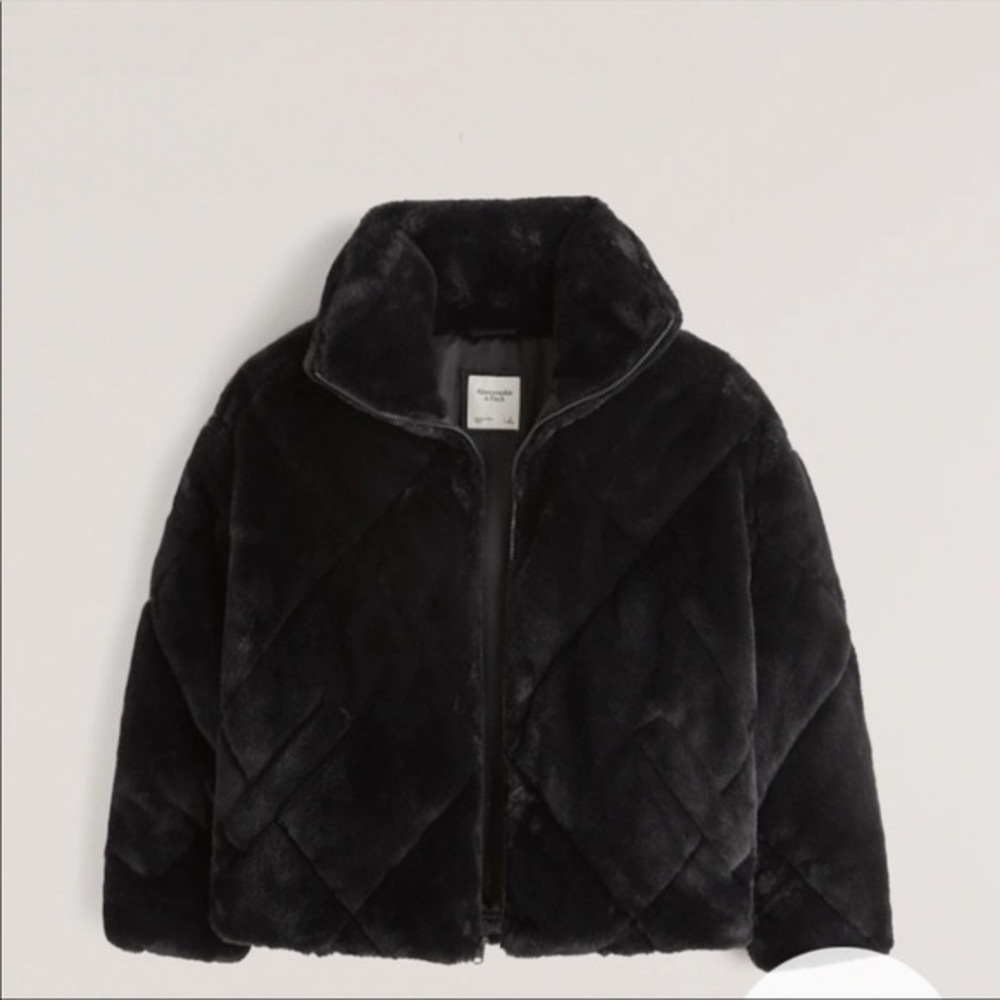 Abercrombie and Fitch faux fur coat